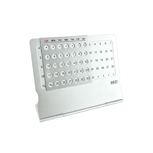 Adjustable Small Standing Desktop Calendar, Mini Desktop - Image 2