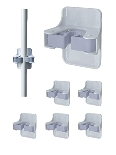 Command Broom Holder Wall Mount 6pcs - Mop Broom Garage Tool - Image 2