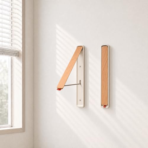 LEQ Clothes Drying Rack Wall Mounted, Foldable Laundry - Image 3