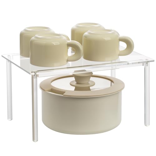 HENABLE 1 Pack Acrylic Cabinet Organizer, Kitchen Co - Image 2