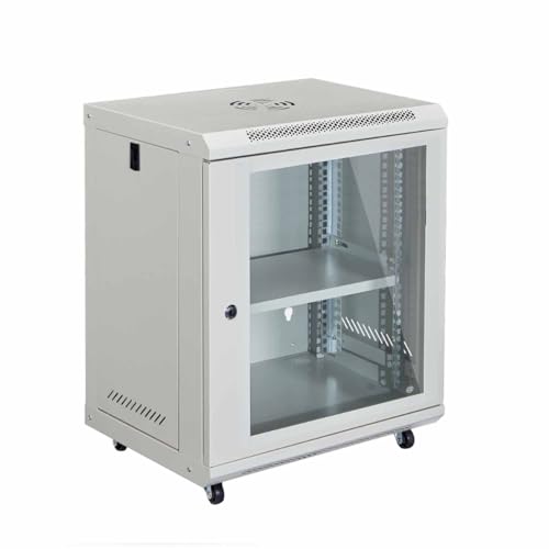 12U Wall-Mount & Rolling Network Cabinet for 19" Rack - Image 2