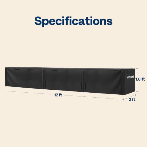 VIVOHOME 12ft Waterproof Log Rack Cover - Image 3