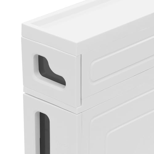 Slim Bathroom Storage Cart, Narrow Rolling Storage Organizer - Image 6