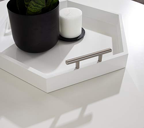 Kate and Laurel Lipton Modern Hexagon Tray, 18 x 18 - Image 5