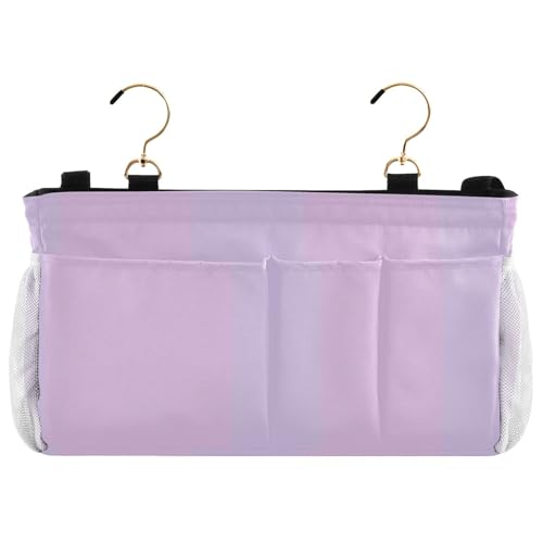 YETTASBIN Purple Bedside Caddy Hanging Storage Organizer - Image 5