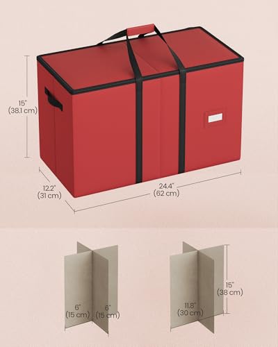 SONGMICS Christmas Storage Box for 15-Inch Figurines - Image 3