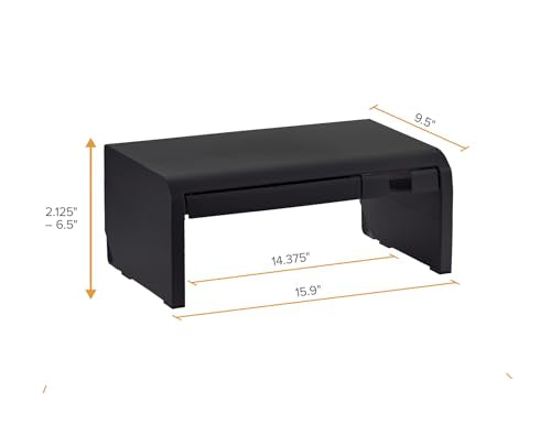 Bostitch Konnect Adjustable Monitor Riser with Drawer & - Image 7