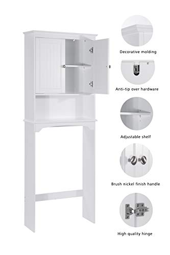 Spirich Over The Toilet Storage Cabinet with Doors, Bathroom - Image 6