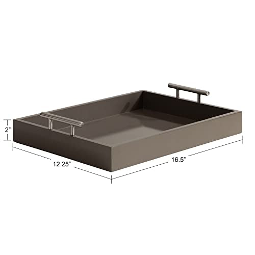 Kate and Laurel Lipton Decorative Modern Rectangular Tray, 16.5 x - Image 3