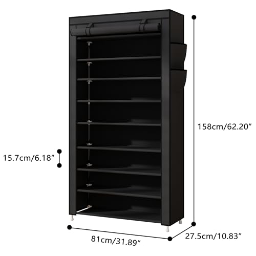 Laiensia 9-Tier Vertical Shoe Rack Organizer, Space | All Products - Image 4