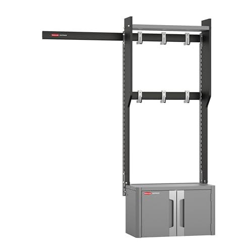 Rubbermaid FastTrack Storage Station Kit, Garage Storage Cabinets - Image 2