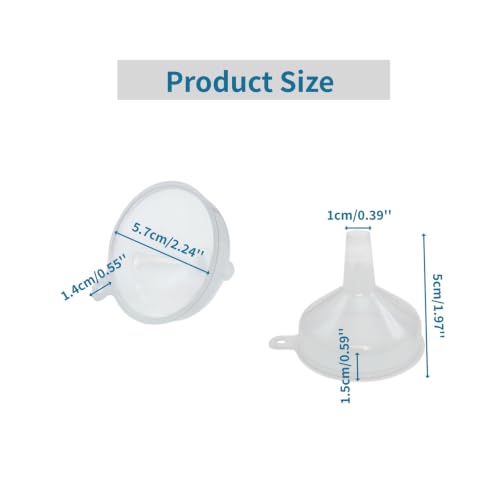 4Pcs 2.24" Plastic Funnel Set for Water Bottle Powder - Image 3