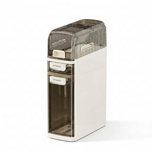 Slim Bathroom Storage Cabinet with Drawers, 3-Tier - Image 2