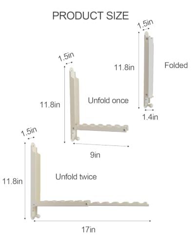 Foldable Clothes Drying Rack Heavy Duty Wall Mounted 2 - Image 4