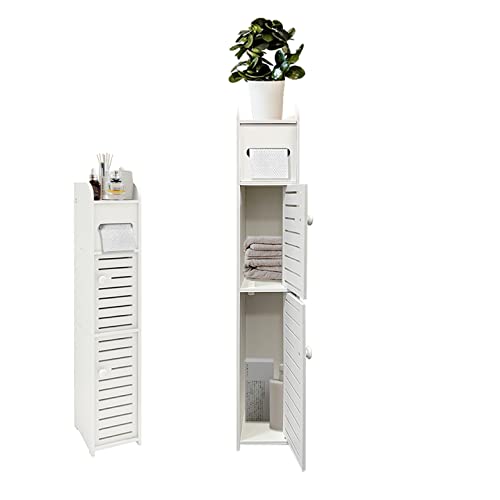 Small Bathroom Storage Cabinet, Slim Toilet Paper | Home Organization - Image 2