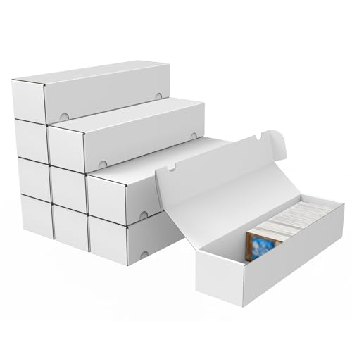 Trading Card Storage Box, 10-Pack 1100 Count White | Home Organization - Image 2