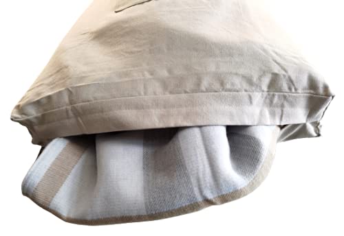 Hanging Laundry Hamper with Front Pocket, Beige, 65 Liters - Image 4