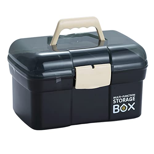 Kinsorcai 11'' Plastic Box Organizer with Removable Tray - Image 2