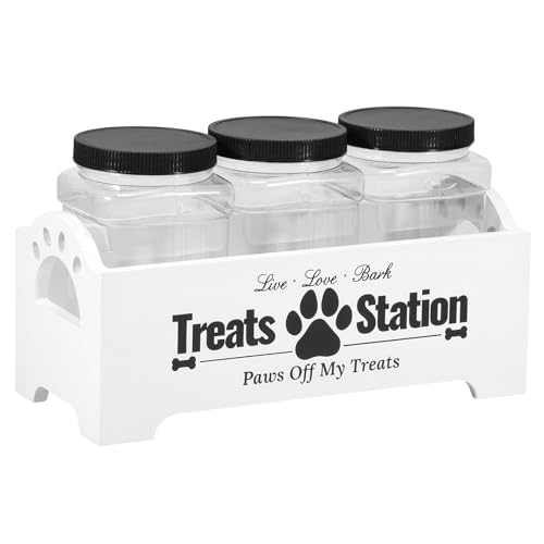 Dog Treat Container, Cat Food Storage Container with 3 - Image 2