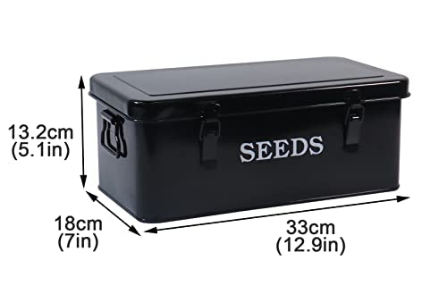 Seed Saving Box, Metal Seed Bin - Image 4