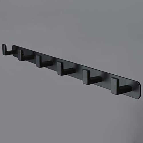 Coat Rack, Heavy Duty Stainless Steel 6 Tri Coat Hook Hanger - Image 2