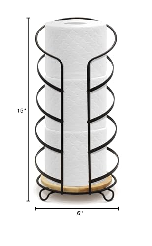 BROOKSTONE, Toilet Paper Holder with Bamboo Base - Image 8