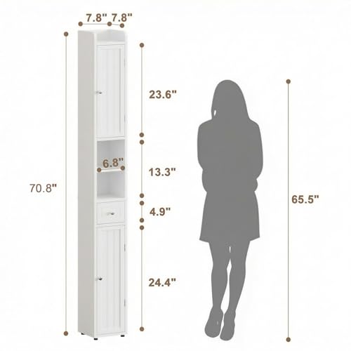 ChooChoo Narrow Bathroom Storage Cabinet | Home Organization - Image 4