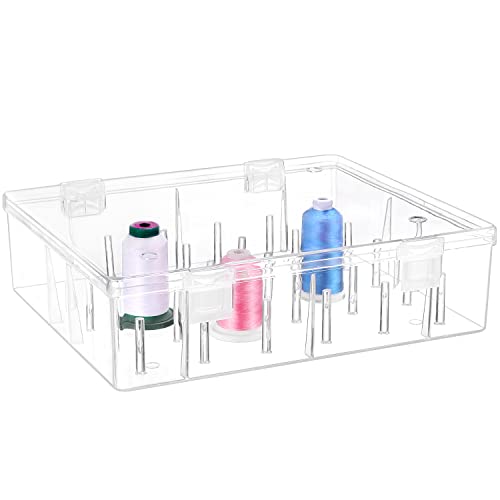 New brothread 30 Spools Tall and Clear Storage Box Organizer - Image 3