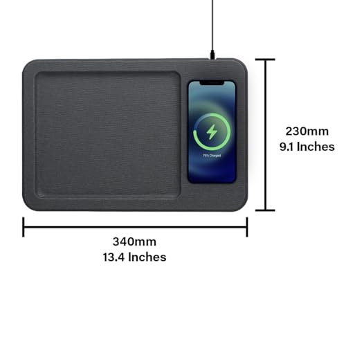 PU Leather Wireless Charging Valet Tray Organizer USB-C, Premium - Image 6
