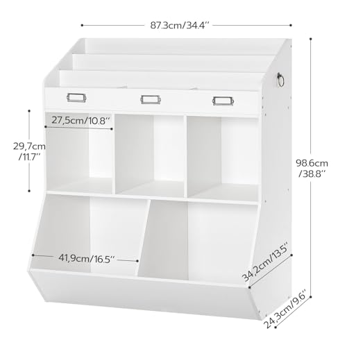 HOOBRO Kids Bookshelf and Toy Storage, Children's Bookcase with 3 - Image 4