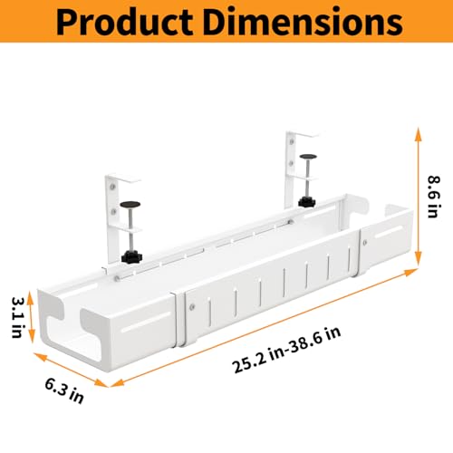 Under Desk Cable Management Tray, Expandable Length | All Products - Image 6