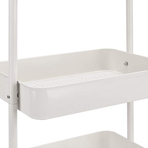 Amazon Basics 3-Tier Rolling Utility Cart, Storage Organizer - Image 3