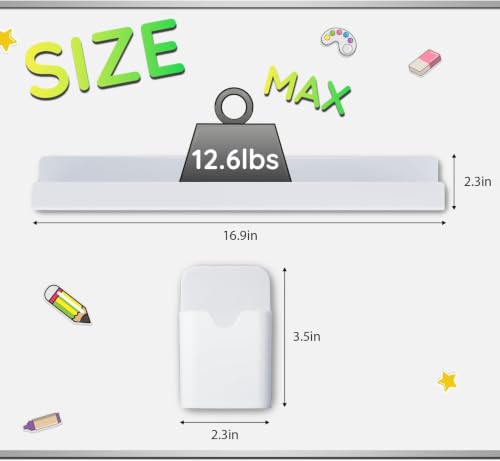 4 Pcs Magnetic Book Shelf for Whiteboard,Reusable Magnetic - Image 4