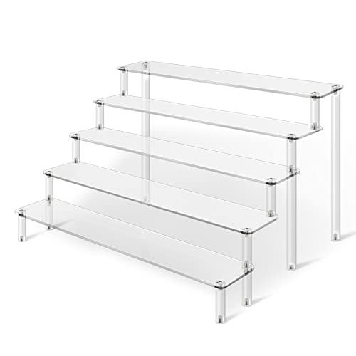 KALYLOC 5 Tier Acrylic Risers Display Stand Clear Display Dessert - Image 2