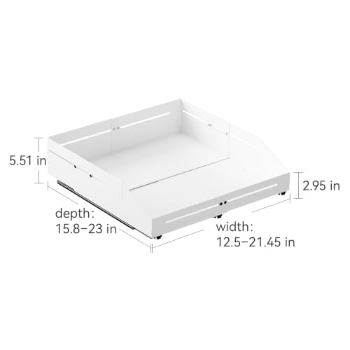 Pull Out Cabinet Organizer 15.8"-23"D&12.5"-21"W Raised - Image 3