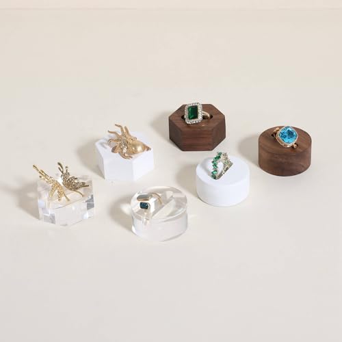 3pcs Clear Ring Jewelry holder for show, Acrylic Jew | Jewelry Organiz - Image 3
