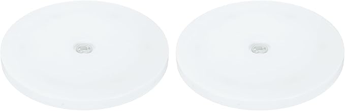 uxcell 2Pack Acrylic Lazy Susan Turntable, 7" Spinner Lazy Susan Turntable Organizer, Acrylic Ball Bearing Rotating Tray for Pantry Spice Rack Decorating, White