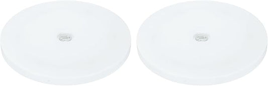 uxcell 2Pack Acrylic Lazy Susan Turntable, 7" Spinner Lazy Susan Turntable Organizer, Acrylic Ball Bearing Rotating Tray for Pantry Spice Rack Decorating, White