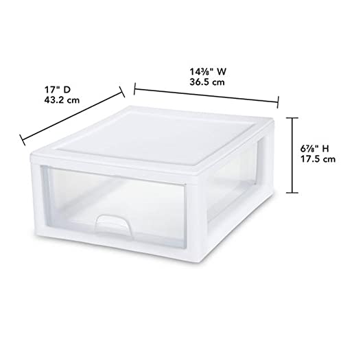 Sterilite Stacking Drawer Storage Organizer for Clothes, 16 Quart - Image 4
