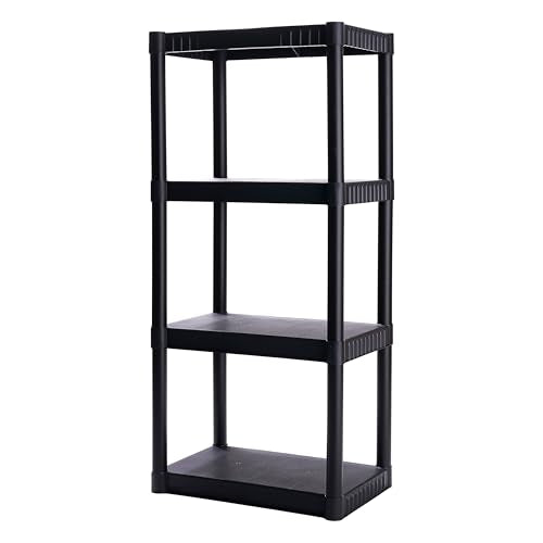 Plano 4-Shelf Plastic Storage Shelves, 48” x 23” x 14” - Image 2