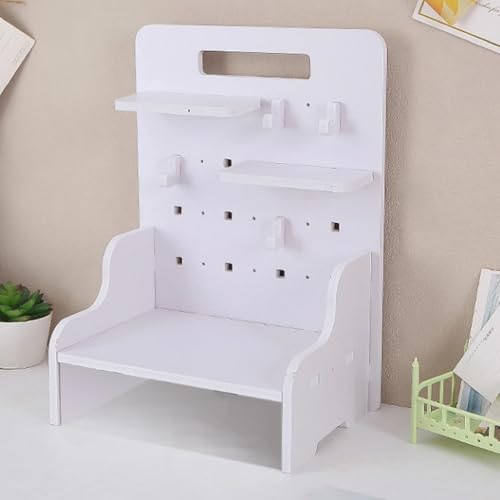 Wood Desk Pegboard Organizer, Desktop Peg Board with | All Products - Image 5