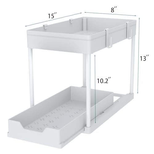 DEKAVA Cabinet, 2 Pack Under Sink Organizer - Image 5