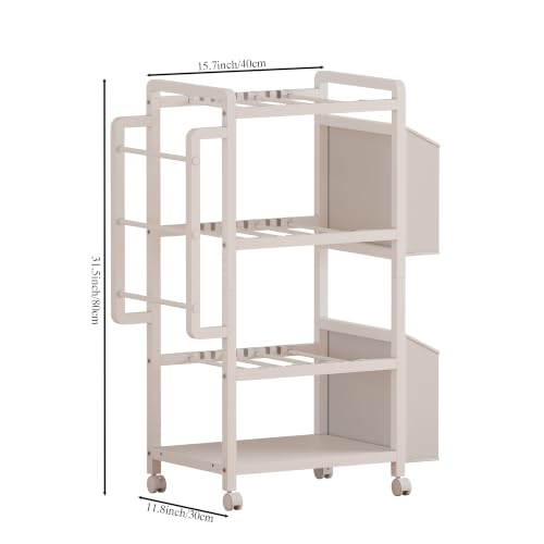 Gift Wrapping Paper Organizer&Storage Cart with Slap Bracelets - Image 4