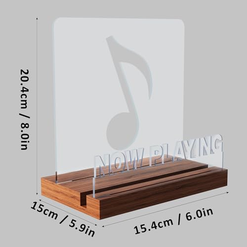 CoolGift Mart Now Playing Vinyl Record Stand, Light up Record - Image 3