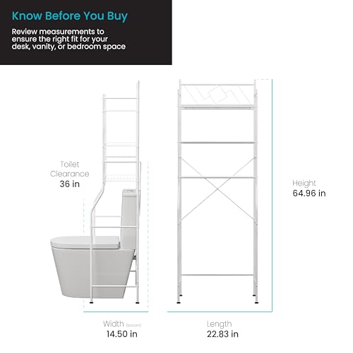 Home Zone Living Over-the-Toilet Bathroom Storage Cabinet - Image 3