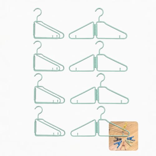 Foldable Clothes Hangers for Small & Narrow Closets, 8 Pack - Image 2