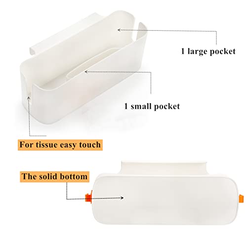 Yopay 2 Pack Bedside Caddy Organizer, Plastic Bunk Bed Shelf - Image 5