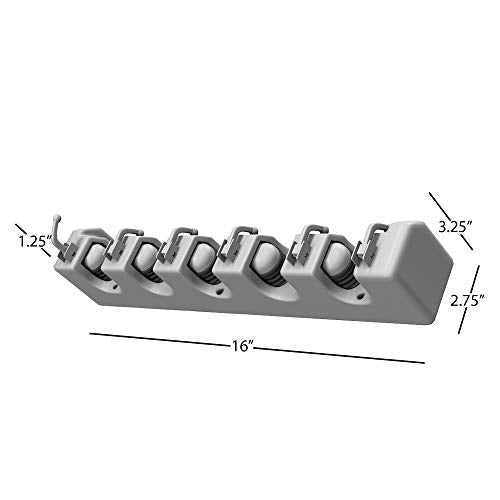 Wall Organizer with Adjustable Slots and Hooks | Home Organization - Image 3