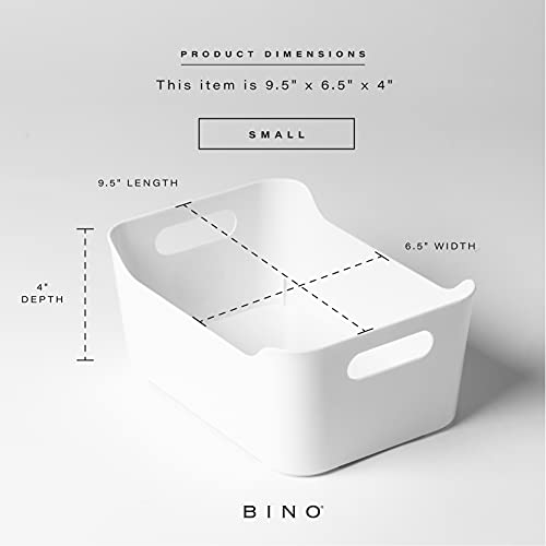 BINO | Plastic Storage Bins, Large - 2 Pack, White | | All Products - Image 4