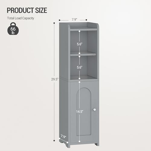 Hzuaneri Bathroom Storage Cabinet, Narrow Toilet Paper - Image 3